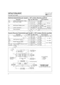 HFA210NJ60C Datasheet Page 2
