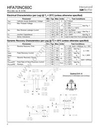 HFA70NC60C Datasheet Page 2