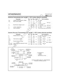 HFA80NK40C Datasheet Page 2