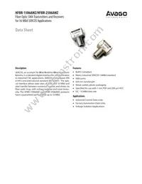 HFBR-2506AMZ Datasheet Cover