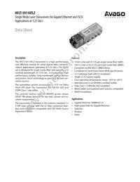 HFCT-5911QTLZ Datasheet Cover