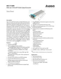 HFCT-711XPD Datasheet Cover