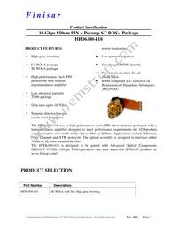 HFD6380-418 Datasheet Cover