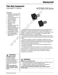 HFD7000-212 Datasheet Cover