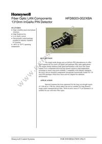 HFD8003-002/XBA Datasheet Cover