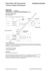 HFD8003-002/XBA Datasheet Page 3