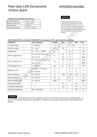 HFE8500-020/XBA Datasheet Page 2