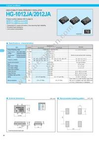 HG-1012JA 20.0480M-BX0 Datasheet Cover