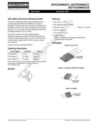 HGT1S20N60C3S9A Datasheet Page 2