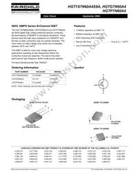 HGTG7N60A4 Datasheet Cover