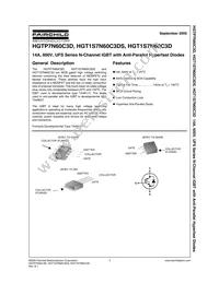 HGTP7N60C3D Datasheet Cover