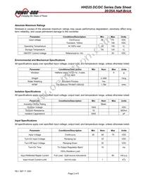 HHD25ZEB-N Datasheet Page 2