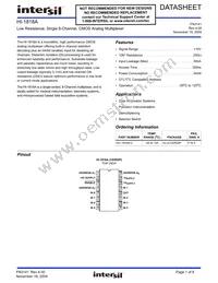 HI1-1818A-2 Datasheet Cover