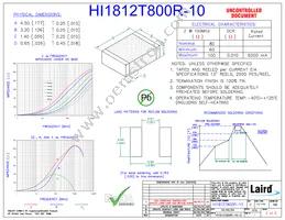 HI1812T800R-10 Datasheet Cover