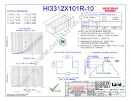 HI3312X101R-10 Datasheet Cover