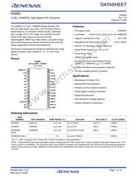 HI5860IB Datasheet Cover