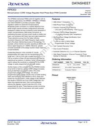 HIP6303CB-T Datasheet Cover