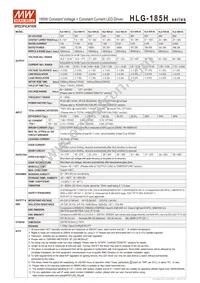 HLG-185H-20 Datasheet Page 2