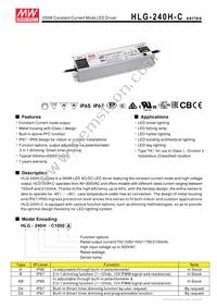 HLG-240H-C700A Datasheet Cover