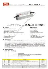 HLG-320H-C1050B Datasheet Cover