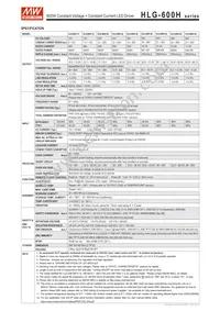 HLG-600H-20B Datasheet Page 2