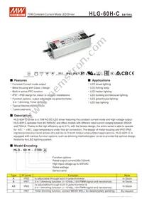 HLG-60H-C700B Datasheet Cover