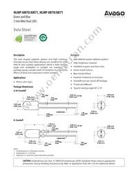 HLMP-AB70-TWBDD Datasheet Cover