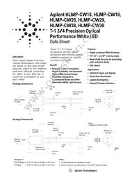 HLMP-CW28-TW0DD Datasheet Cover