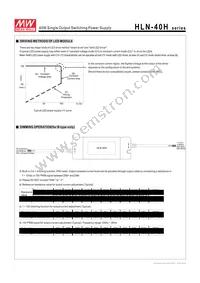 HLN-40H-36A Datasheet Page 4