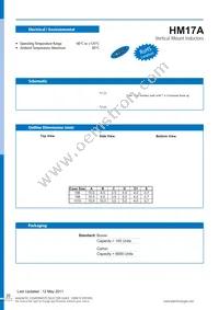 HM17A-1010102LF Datasheet Cover