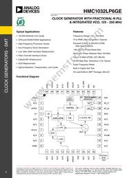 HMC1032LP6GE Datasheet Cover