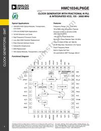 HMC1034LP6GE Datasheet Cover