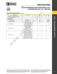 HMC1034LP6GE Datasheet Page 4
