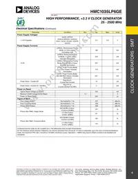 HMC1035LP6GETR Datasheet Page 4