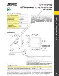 HMC1035LP6GETR Datasheet Page 8