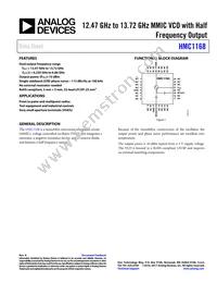 HMC1168LP5ETR Datasheet Cover