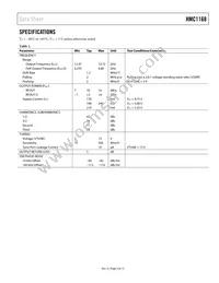 HMC1168LP5ETR Datasheet Page 3