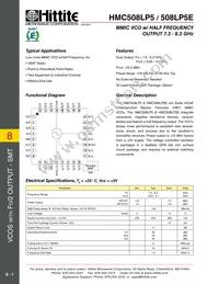 HMC508LP5 Datasheet Page 4