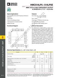 HMC514LP5ETR Datasheet Cover
