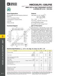 HMC530LP5E Datasheet Cover