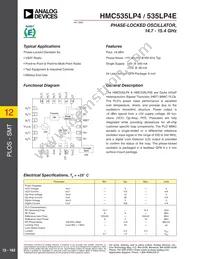 HMC535LP4ETR Datasheet Cover