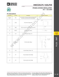 HMC535LP4ETR Datasheet Page 6