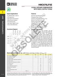 HMC676LP3ETR Datasheet Cover
