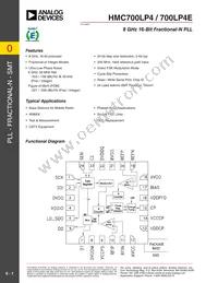 HMC700LP4 Datasheet Cover