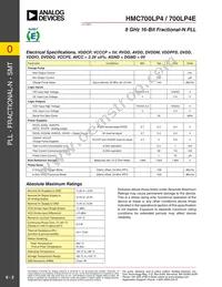 HMC700LP4 Datasheet Page 3
