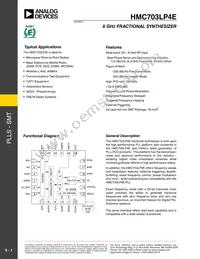 HMC703LP4E Datasheet Cover