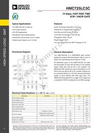 HMC725LC3C Datasheet Cover