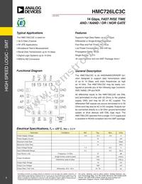 HMC726LC3C Datasheet Cover