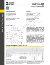 HMC728LC3C Datasheet Cover