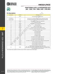 HMC821LP6CE Datasheet Page 7